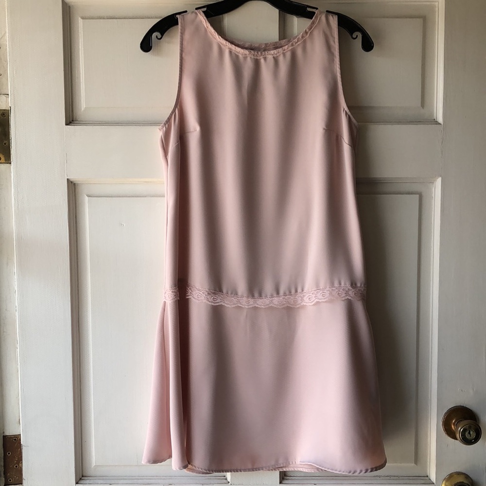 Adrienne Vittadini Pink Blush Keyhole Back Sleeveless Drop Waist …
